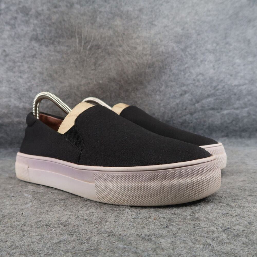 Caslon Shoes Womens 7 Sneakers Slip On Lifestyle Casual Comfort Platform Black